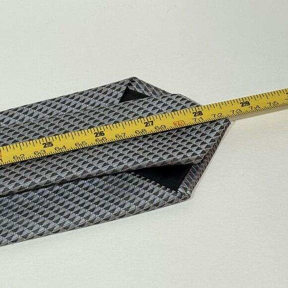 Perry Ellis Men's Neck Tie Gray Textured Size One - Picture 13 of 13